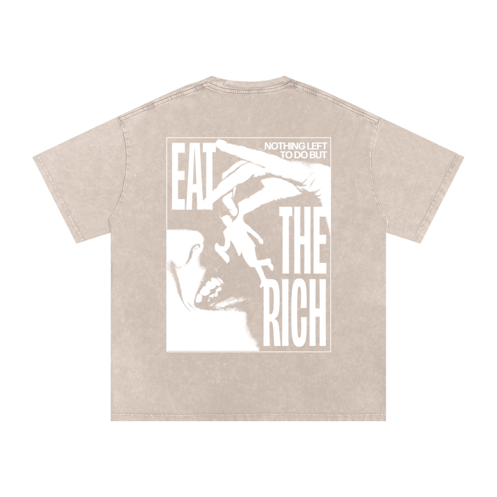 dezi,rage,eat the rich,tee,oversized,acid wash